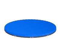 Couverture de piscine ronde Outsunny, couverture de piscine imperméable et anti-poussière de 3 m avec corde de sécurité, tendeur pour piscines hors sol de 270 à 280 cm, bleue