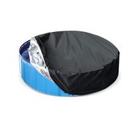 Couverture De Piscine Ronde Pour Piscine Hors Sol, Couverture De Protection Solaire Étanche Et Pliable, Couverture De Protection Pour Piscine Creusée Avec Cordon De Serrage Pour Augmenter La Stabilité