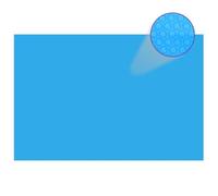 vidaXL Couverture de piscine rectangulaire 600×400 cm PE bleu – Bâche solaire