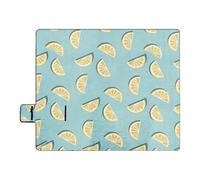 Couverture de plage - Couverture de pique-nique imperméable, antidérapante, pliable, avec poignée, pour voyages, patio, balcon, véranda, 200 x 200 cm