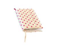 Couverture de planificateur d ' étude, pochette, Cream dotted | Enveloppement de journal en tissu pour l ' organisation des notes de réunion, routine de transport quotidienne