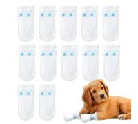 Couverture de plâtre pour chien, chaussure de bandage pour chien - 12X chaussons de pluie pour pieds de chien,Chaussures de randonnée imperméables pour pieds d'animaux de compagnie, chaussons de pluie