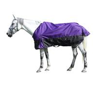 Couverture de pluie légère pour chevaux 0 g 1200D Ripstop Violet 1,8 m | Tapis d'extérieur pour cheval avec tissu Ripstop 1200D - Protection imperméable - Boucles de poitrine - Surfaix croisés et