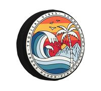 Couverture De Pneu De Surf De Plage De Californie 4x4 Suv,Protection De Roue De Rechange Pour Prado Pajero Jeep 14 ""15"" 16 ""17"" - Type 15 Inch #A