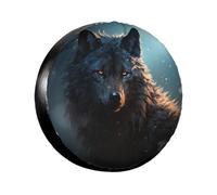 Couverture De Pneu Loup des Fantaisies Protections De Pneus De Roue 17 inch | Durable housses de protection pour pneus Étanche Couverture de Pneu Pour camping-car remorque SUV