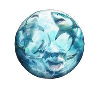 Couverture De Pneu Requins Couvre-Pneus Universelle Housse Roue Secours Étanche Housse De Pneu pour SUV Travel Camion XL