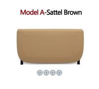 Couverture De Poche De Rangement De Dossier En Cuir De Panneau Arrière De Siège Gauche Droit De Voiture Pour Bmw Série 5 7 Gt F10 F11 F01 F02 F07 2009-2013-Model A Sattel Marron