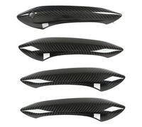 Couverture De PoignéE De Porte ExtéRieure De Voiture, 4 PièCes, DéCoration Haut De Gamme En Fiber De Carbone VéRitable Pour Voiture F06 F07 F10 M5 M6 Lhd Avec DéTection