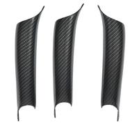 couverture de poignée de porte intérieure de voiture en 3 parties, habillage style fibre de carbone pour X5 X6 F15 F16 2014-2018