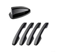 Couverture de poignée de porte noire brillante et aileron de requin Couvercle d'antenne en ABS pour Honda Civic 11e génération 2022-2026 Protection intérieure