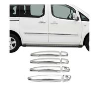 Couverture de poignée de porte pour Peugeot Partner 2015-2018 en Acier Inox 8Pcs