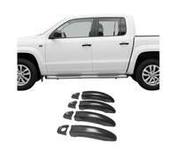 Couverture de poignée de porte pour VW Amarok 2010-2021 en Acier Inox Foncé 8Pcs