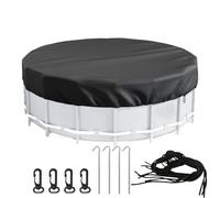 Couverture de pool surnaturelle de couverture UV-résistante Tarpaulin | Thermaling imperméable | Accessoires de protection de piscine pour les piscines ovales | Protection sûre à l'épreuve des intempé
