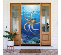 Couverture de porte - Bannière de porte - 183 x 90 cm - Bannière saisonnière - Bannière de porche - Fond photo - Biologie marine - Bannière à suspendre pour fête de printemps et Pâques