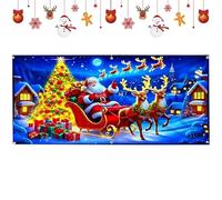 Couverture De Porte De Garage De Noël - Imperméable Éclairage LED Grande Décoration Festive pour Les Fêtes - Bannière Décorative pour Porte De Garage,pour Maison Fête Jardin Mur