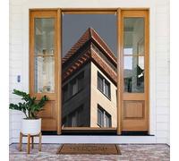 Couverture de porte de toit architecture décoration de porte d'entrée bannière photo fond printemps été décoration saisonnière porche bannière panneau pour intérieur extérieur jardin vacances 183 x 90