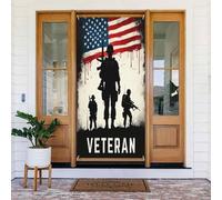Couverture de porte décorative avec motif soldat moderne n°5 pour intérieur/extérieur, printemps, été, automne, hiver, Halloween, Noël, décoration d'intérieur