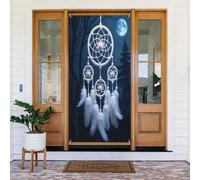 Couverture de porte décorative n°26 avec plumes de nuit pour intérieur/extérieur, printemps, été, automne, hiver, Halloween, Noël