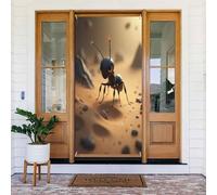 Couverture de porte décorative réaliste avec impression fourmi du désert n°9 pour intérieur/extérieur, printemps, été, automne, hiver, Halloween, Noël, décorations d'intérieur