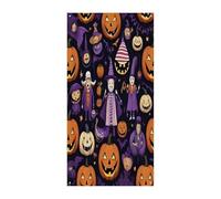 Couverture de porte effrayante d'Halloween - Bannière décorative à suspendre pour porche, intérieur et extérieur - 180 x 89 cm