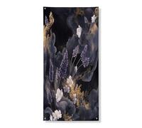 Couverture de porte extérieure de 91,4 x 182,9 cm, fleurs chinoises d'Asie cool, bannière de porte d'entrée et de sortie, décoration de porche d'intérieur imprimée japonaise