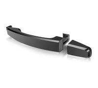 Couverture de porte extérieure voiture Pour Chrome/Noir À L'extérieur De Saturn Vue 2008 2009 2010 Poignée Avant Arrière Gauche Droite Poignées Porte Extérieures Voiture(Black No Keyhole)
