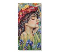 Couverture de porte florale colorée à suspendre pour le printemps, l'été, la maison, toile de fond naturelle vive pour festivals, 91,4 x 183 cm