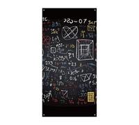 Couverture de porte mathématiques et physique Printemps été à suspendre Drapeau Panneau de porche Extérieur Vacances Cour Décor pour porte d'entrée et porche