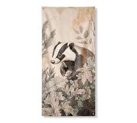 Couverture de porte motif animal de la nature, illustration vintage de la faune sauvage, art à suspendre en automne pour décoration d'intérieur, 91,4 x 183 cm