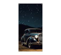 Couverture de porte personnalisée Bannières de porte de voiture sous la nuit Grande bannière murale Bannière décorative Fond photo Décoration de fête de vacances