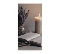 Couverture de porte personnalisée Bannières de porte Light A CandleGrande bannière murale Bannière décorative Fond photo Décoration de fête de vacances