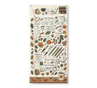 Couverture de porte pour carnet de notes académique d'automne avec citation | Fond de papier pour ordinateur portable, toile de fond de porte d'entrée, gribouillis dessinés à la main, thème académique