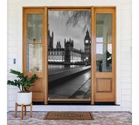 Couverture de porte printanière de 183 x 90 cm - Bannière de porte de maison du parlement - Décorations de porte de bienvenue saisonnières pour porte d'entrée, bannière de fête - Panneau pour