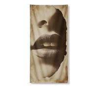 Couverture de porte vintage en sépia - Bannière décorative - Style rétro artistique - Décoration de porte d'entrée - Fournitures de vacances saisonnières pour intérieur et extérieur - 91,4 x 183 cm