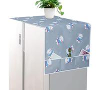 Couverture de poussière d'Oxford Imperproof Refridge, Refrigerator Top Protector 67x26in, Machine à laver et couvercle de sécheuse avec sac de rangement pour la cuisine, la buanderie, la protection de