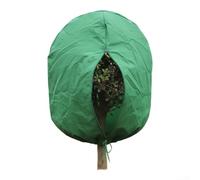 Couverture de protection contre le gel pour plantes d'hiver avec cordon de serrage réglable et fermeture éclair pour arbres, arbustes et plantes potagères (180,3 x 119,4 cm)