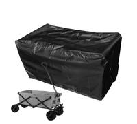 Couverture De Protection Pour La Charrette - Couvercle De Chariot De Chariot Noir Étanche Noir, Accessoires De Chariot De Jardin Pour La Saleté, La Poussière, La Lumière Du Soleil, La Neige, Le Gel Et