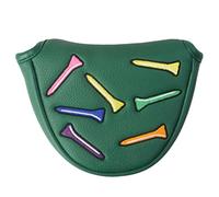 Couverture de Putter à Arbre Central, Couverture de Putter en Cuir PU brodée Demi-maillet avec magnétique pour Hommes et Femmes Amateurs Golf