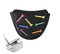 Couverture de putter de golf magnétique, couverture de tête en cuir PU, couverture de maillet de protection tendance avec motif brodé, accessoire de golf portable, outil de protection de club