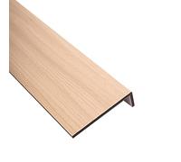 Couverture de rebord de fenêtre en grain de bois, profil de nez de 40 mm pour chambre à coucher, cuisine, salle de bain, salon - Solution décorative de recouvrement de rebord de 25 cm x 50 cm