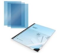 Couverture de reliure A4 Waytex A78241B feuille plastique bleu transparente 200 microns pack de 100 Bleu