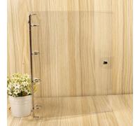 Couverture de reliure transparente Snap Design Wear Resistant Eco Friendly PVC Budget pour bureau d'école A7
