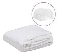 vidaXL Couverture de Remplacement de Serre Housse de Rechange de Serre Filet d'Ombrage Tissu pour Maison de Plantes (9 m²) 3x3x2 cm Transparent