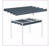 Couverture de Remplacement pour Pergola - Outsunny - Compatible 2,85x2m, UV30+ - Gris Foncé