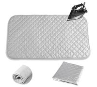 Couverture de Repassage, 48X85 cm Tapis De Repassage Portable, Coussin à Repasser pour Table, Tapis de Repassage Résistant aux Hautes températures, Le Rectangle, Couleur Argent
