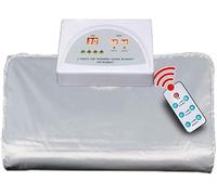 Couverture de sauna Beauté et perte de poids Couverture vapeur Couverture amincissante Thérapie de désintoxication avec télécommande(Argent)