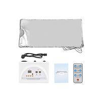 Couverture de sauna chauffante infrarouge for brûler les graisses(Silver)