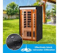 Couverture De Sauna En Bois Extérieur | Accessoires Imperméables et Résistants - Couverture de Boîte de Sauna - Pour Maison Jardin Patio Arrière-cour Terrasse Bord de Piscine Cour Parc