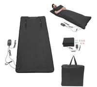 Couverture de sauna infrarouge, 500 W, couverture thermique, couverture de sauna, avec télécommande, sac portable, 30-70 ℃ 20-60 minutes, pour la transpiration, relaxation, détox, amélioration de la