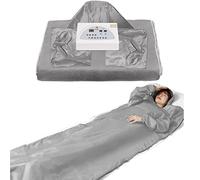 Couverture de sauna infrarouge portable à faible EMF Detox Therapy pour la relaxation et la mise en forme du corps, traitement anti-âge, argent